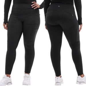Athleta Headlands Hybrid Cargo II Tight Leggings Pants Black Size 12 NWT